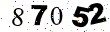 Type the numbers 